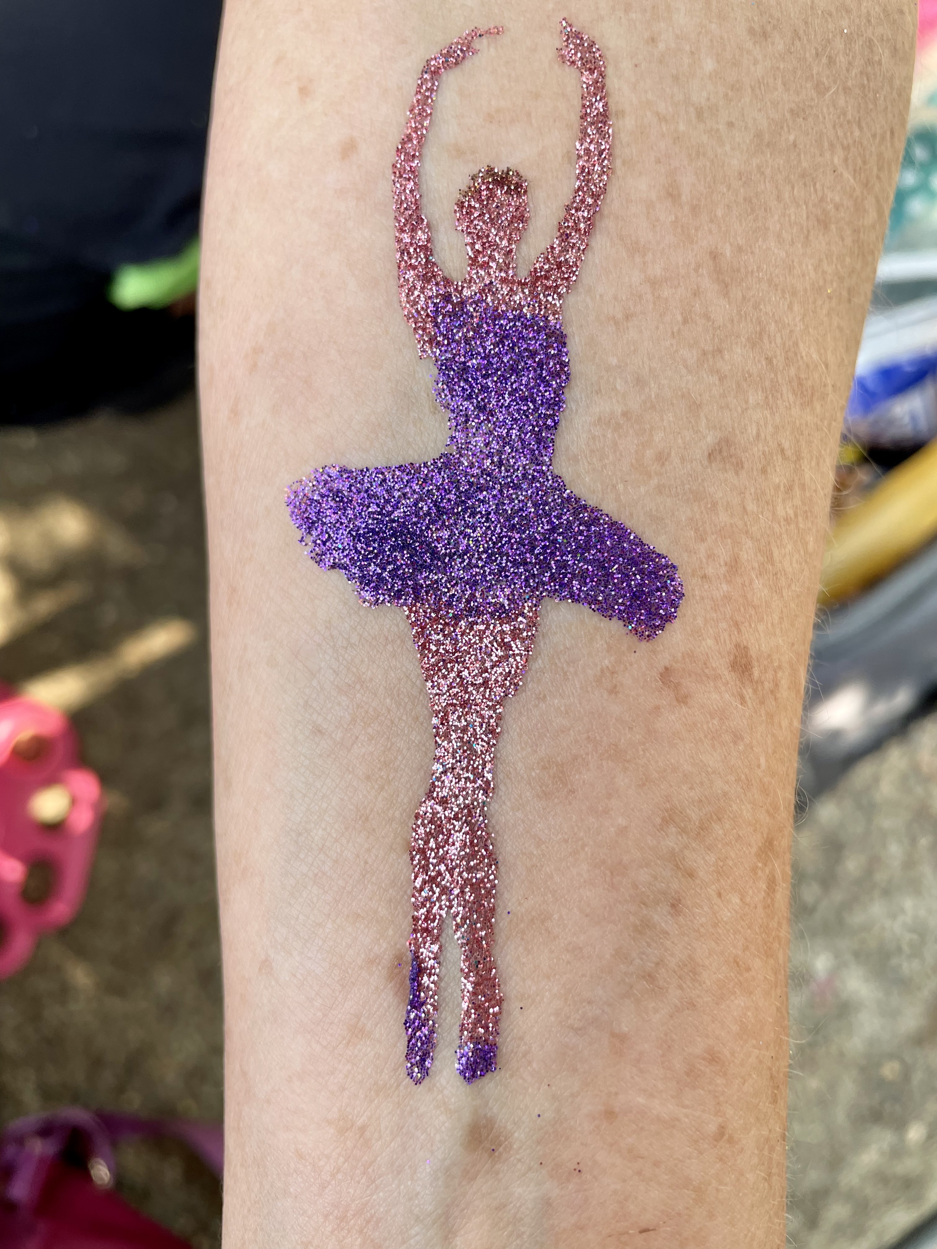 Ballerina Glitter Tatoo